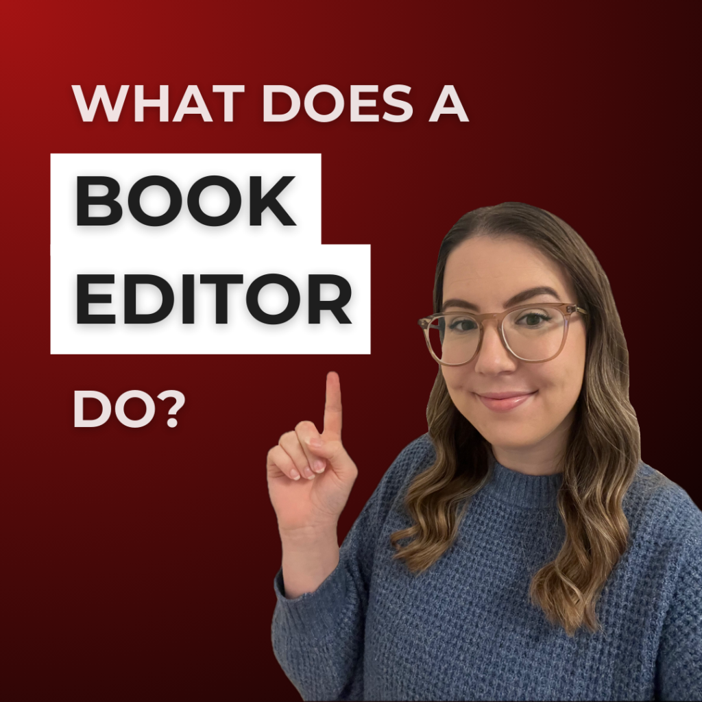 Ashlyn Anderson next to the title "What does a book editor do?"