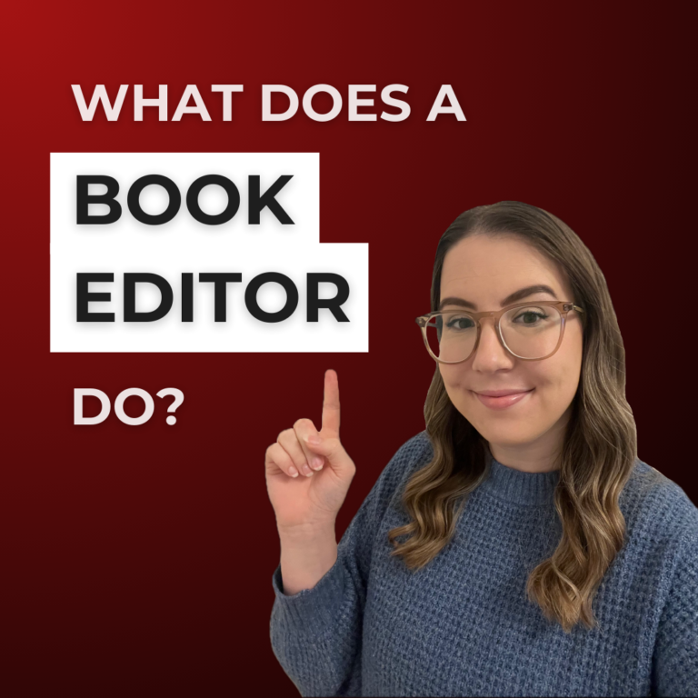 Ashlyn Anderson next to the title "What does a book editor do?"
