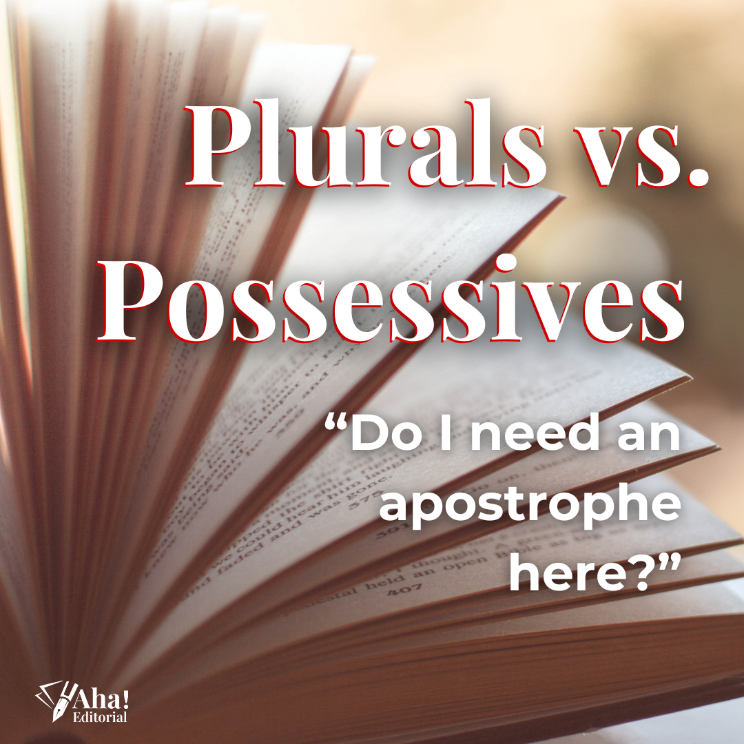 Mini Grammar Lesson: Plurals vs. Possessives