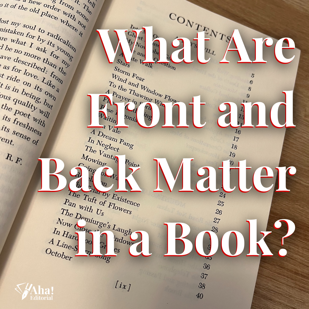 What Are Front and Back Matter in a Book?